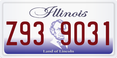 IL license plate Z939031