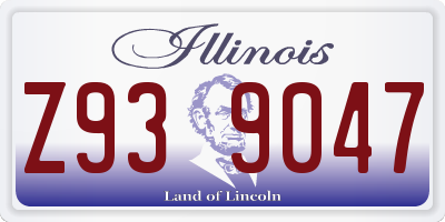 IL license plate Z939047