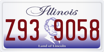 IL license plate Z939058