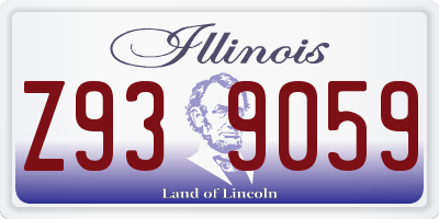 IL license plate Z939059