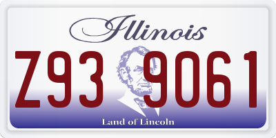 IL license plate Z939061