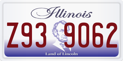 IL license plate Z939062