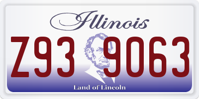 IL license plate Z939063
