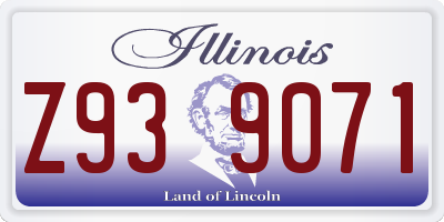 IL license plate Z939071