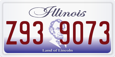 IL license plate Z939073