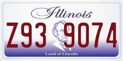 IL license plate Z939074