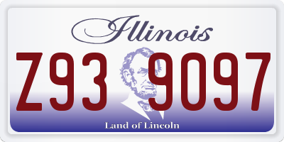 IL license plate Z939097