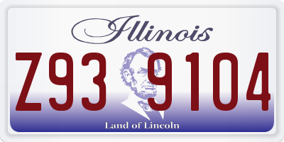 IL license plate Z939104