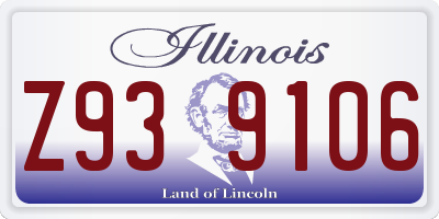 IL license plate Z939106