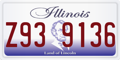 IL license plate Z939136