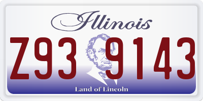 IL license plate Z939143