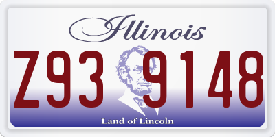 IL license plate Z939148