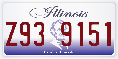 IL license plate Z939151