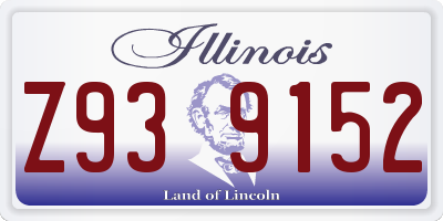 IL license plate Z939152