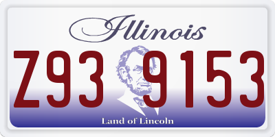IL license plate Z939153