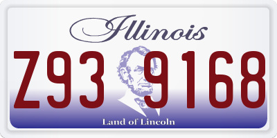 IL license plate Z939168