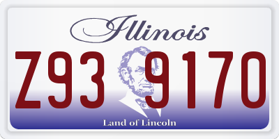 IL license plate Z939170