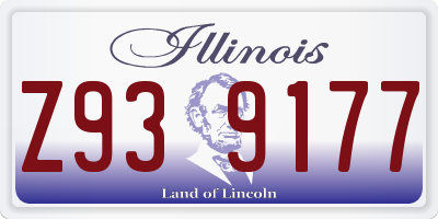 IL license plate Z939177