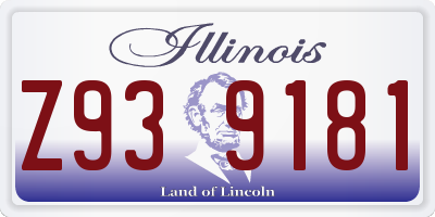 IL license plate Z939181