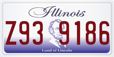 IL license plate Z939186
