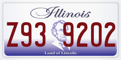 IL license plate Z939202
