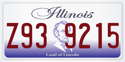 IL license plate Z939215