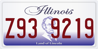 IL license plate Z939219