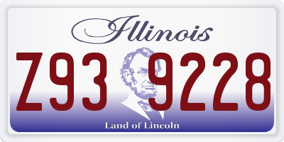 IL license plate Z939228
