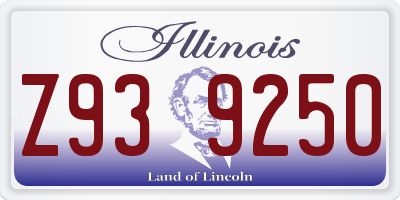IL license plate Z939250