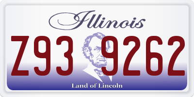 IL license plate Z939262