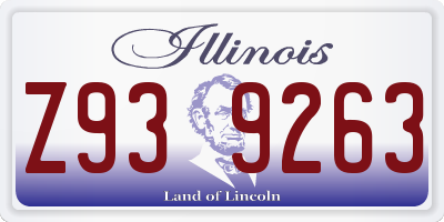 IL license plate Z939263