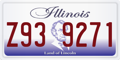 IL license plate Z939271