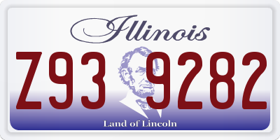 IL license plate Z939282