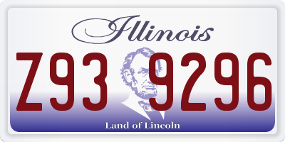 IL license plate Z939296