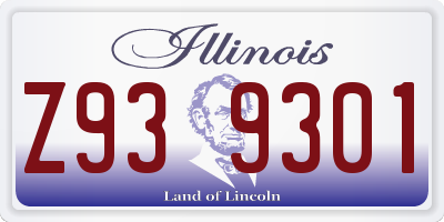 IL license plate Z939301