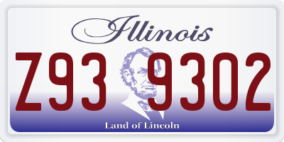 IL license plate Z939302