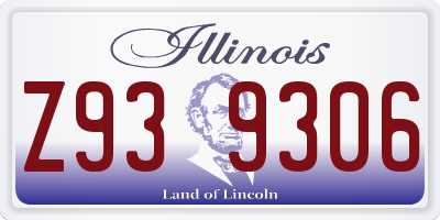 IL license plate Z939306