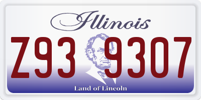 IL license plate Z939307