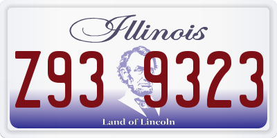 IL license plate Z939323