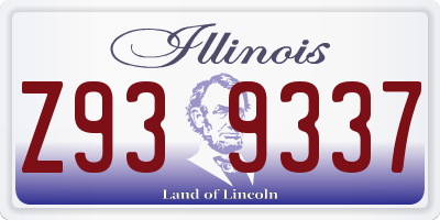 IL license plate Z939337