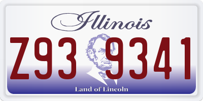 IL license plate Z939341
