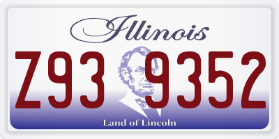 IL license plate Z939352