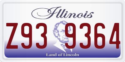 IL license plate Z939364