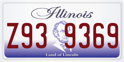IL license plate Z939369