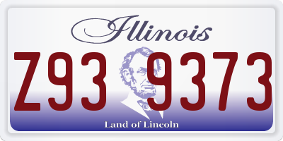 IL license plate Z939373