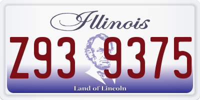 IL license plate Z939375