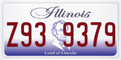IL license plate Z939379