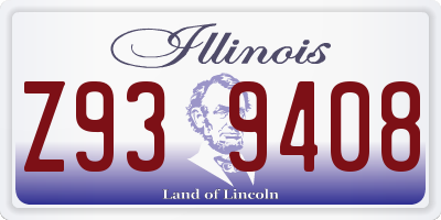 IL license plate Z939408