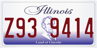 IL license plate Z939414