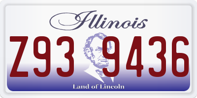 IL license plate Z939436